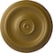 Ekena Millwork Traditional Ceiling Medallion (Fits Canopies up to 2 3/4"), Hand-Painted Gold, 12"OD x 1"P CM12TRGLS - alternate 1